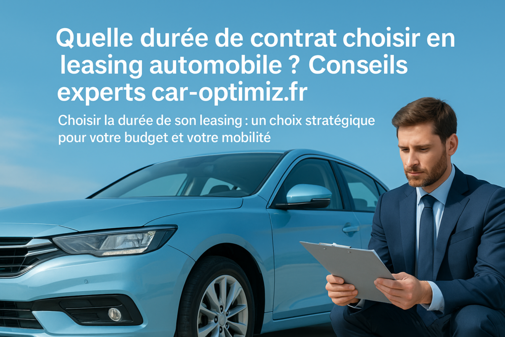 Personne choisissant la durée de son contrat de leasing automobile