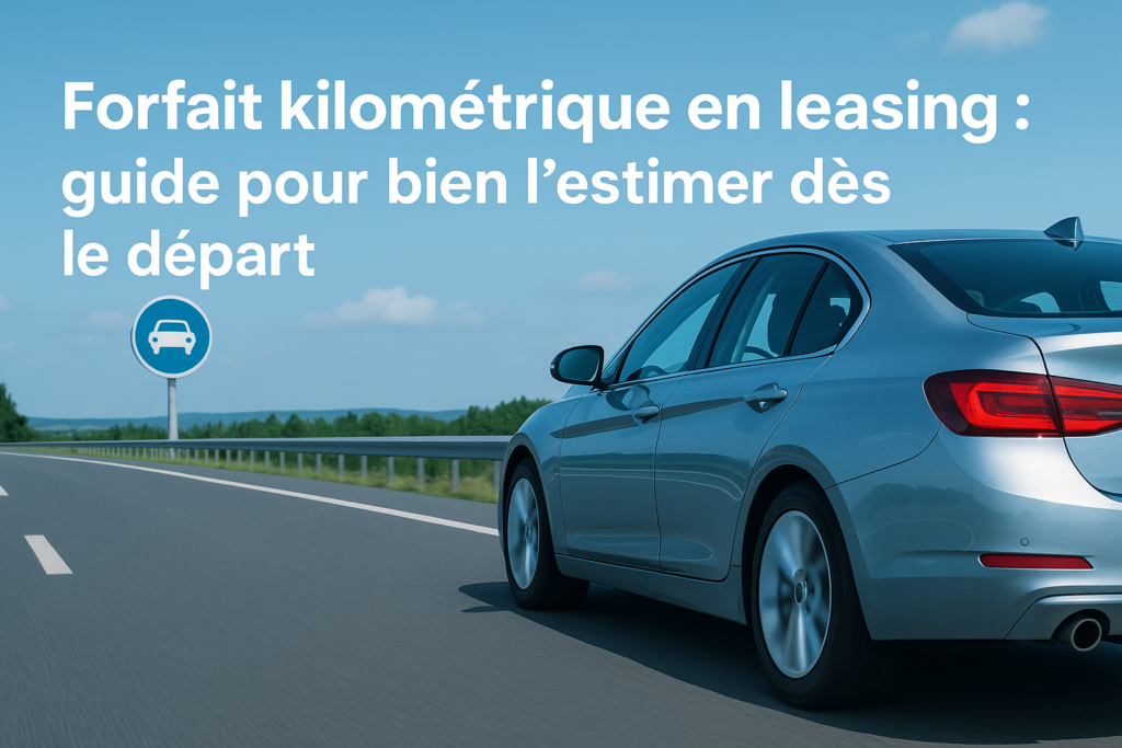 Tableau illustrant le forfait kilométrique en leasing automobile