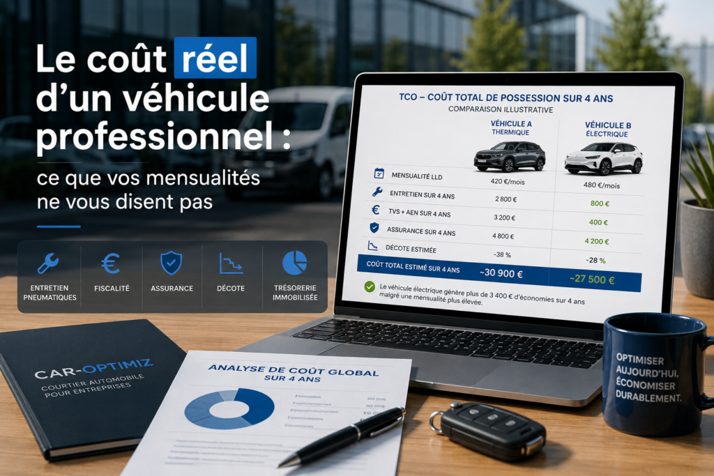 Le coût réel d&rsquo;un véhicule professionnel : ce que vos mensualités ne vous disent pas