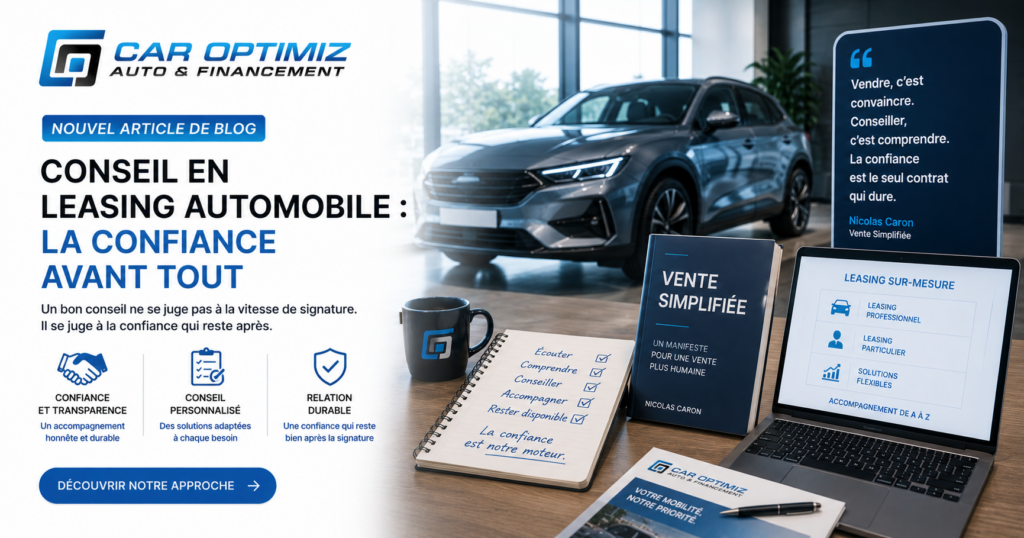 Conseil en leasing automobile : la confiance avant tout
