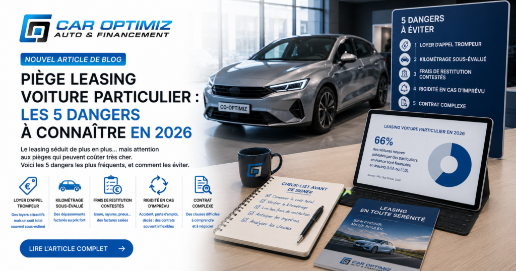 Piège leasing voiture particulier : les 5 dangers à connaître en 2026