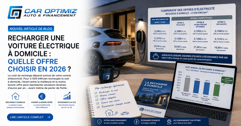 Recharger une voiture électrique à domicile : quelle offre choisir en 2026 ?