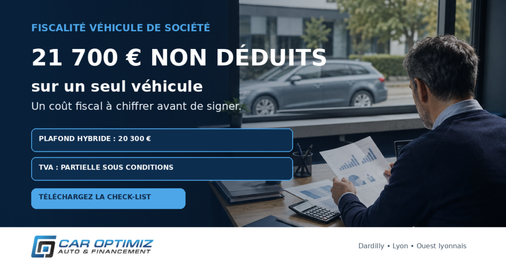 Amortissement non déductible et TVA sur un véhicule de société — Car Optimiz, courtier automobile à Dardilly