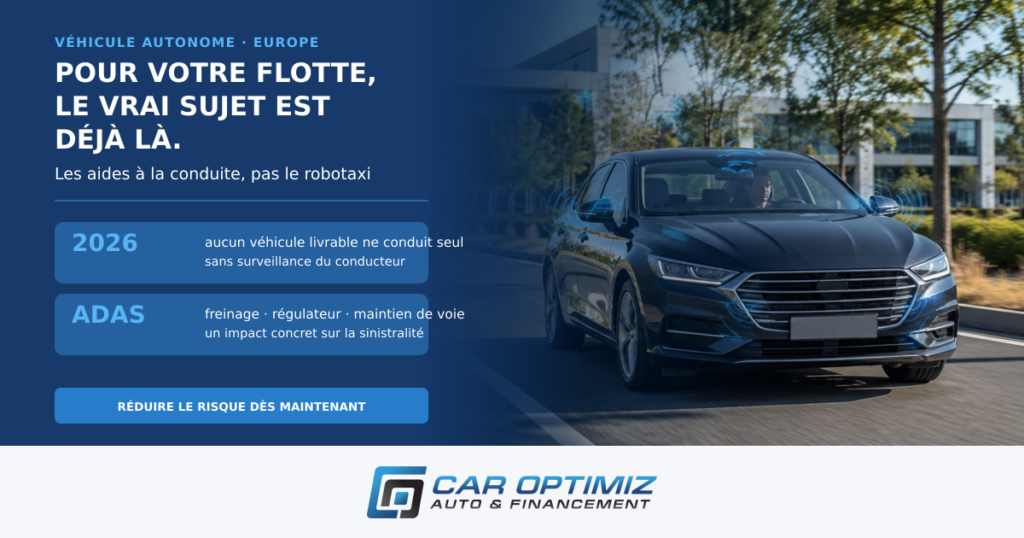 Véhicule autonome en Europe : ce que ça change pour la flotte d'une PME — visuel Car Optimiz