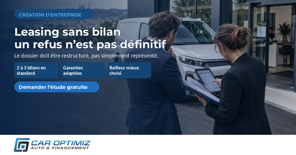 Leasing sans bilan : financer un véhicule dès la première année — Car Optimiz