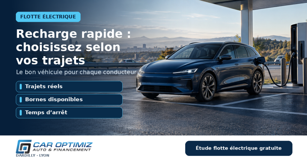 Classement 2026 des voitures électriques par vitesse de recharge réelle, 800 V ou 400 V, pour une flotte d’entreprise lyonnaise